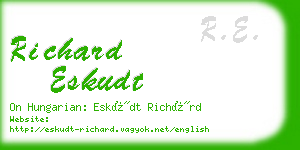 richard eskudt business card